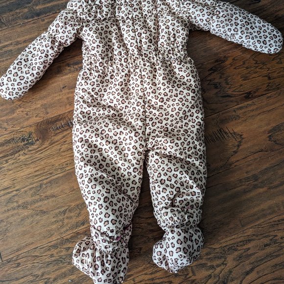 Leopard Print Snowsuit 6-12 months - Picture 2 of 7
